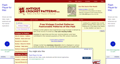 Desktop Screenshot of antiquecrochetpatterns.com